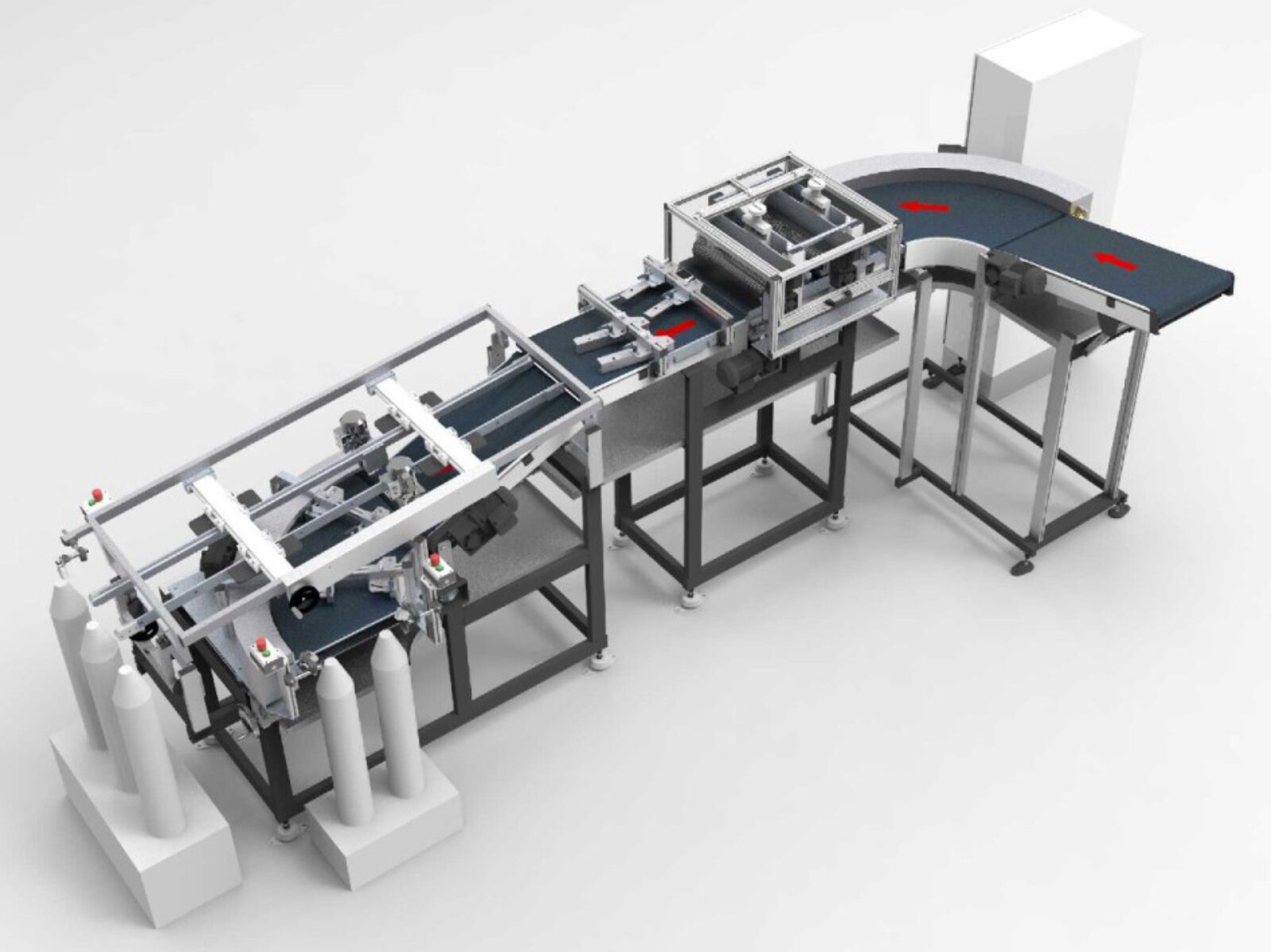 Förderanlage mit integrierten Elektromagneten, Gurtkurven und Abstreifstation als eine zuverlässige Förderanlage für Stahlronden