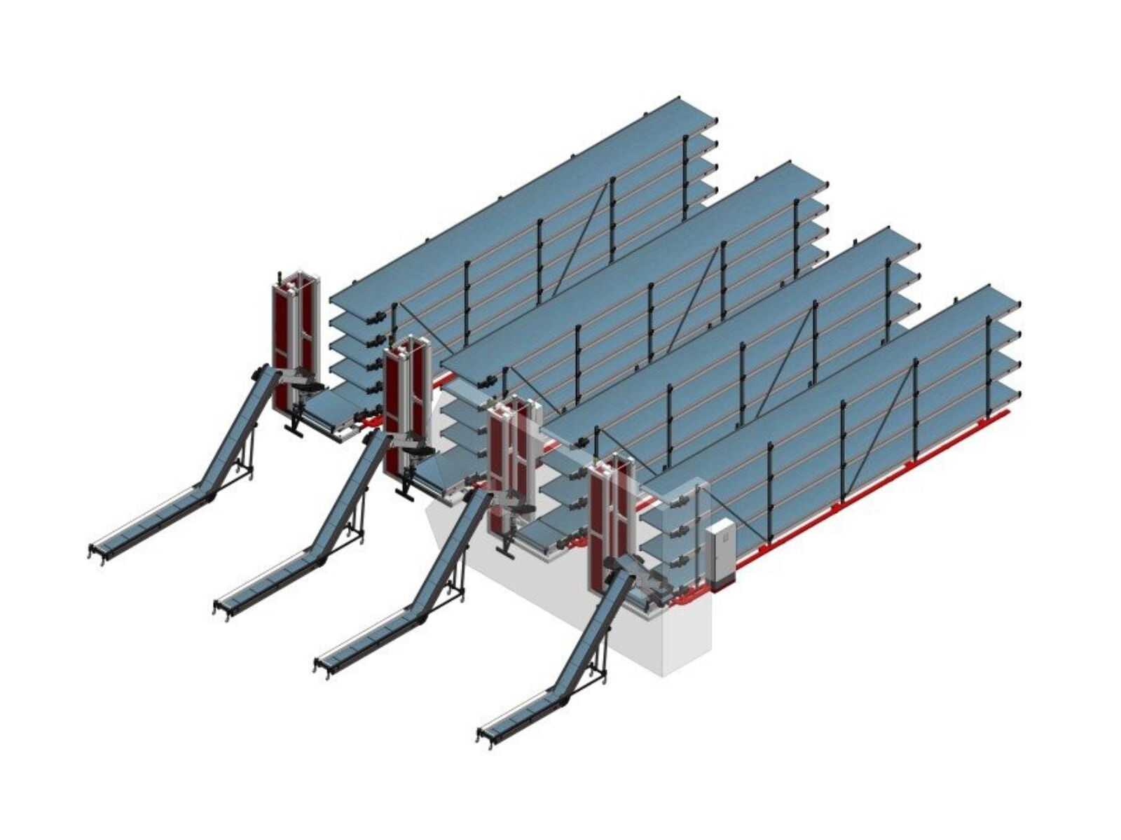 Multi-level conveyor with lift - Picture 03