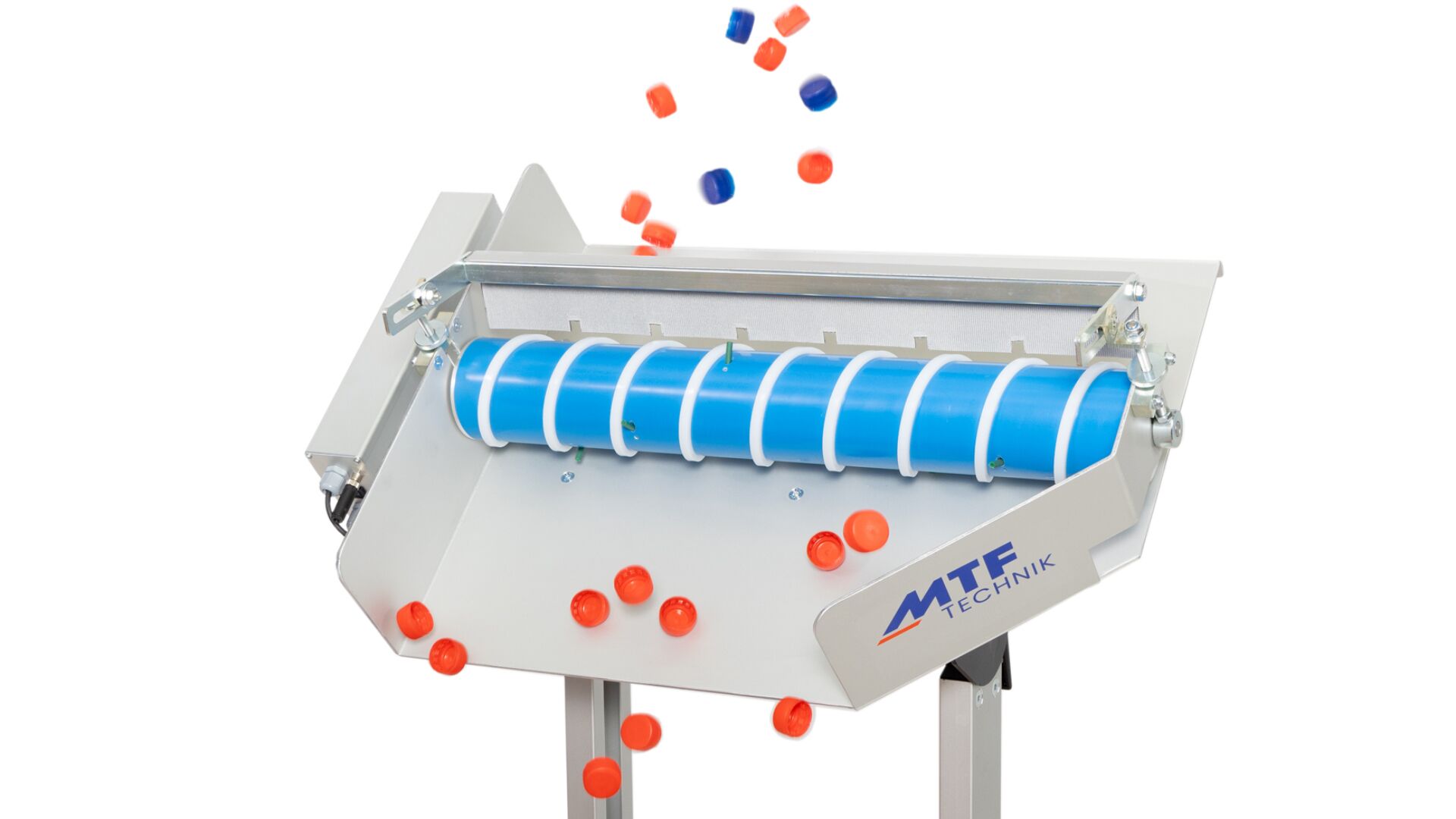 Schneckenseperator MSL-600 mit blauer Kunststoffschnecke