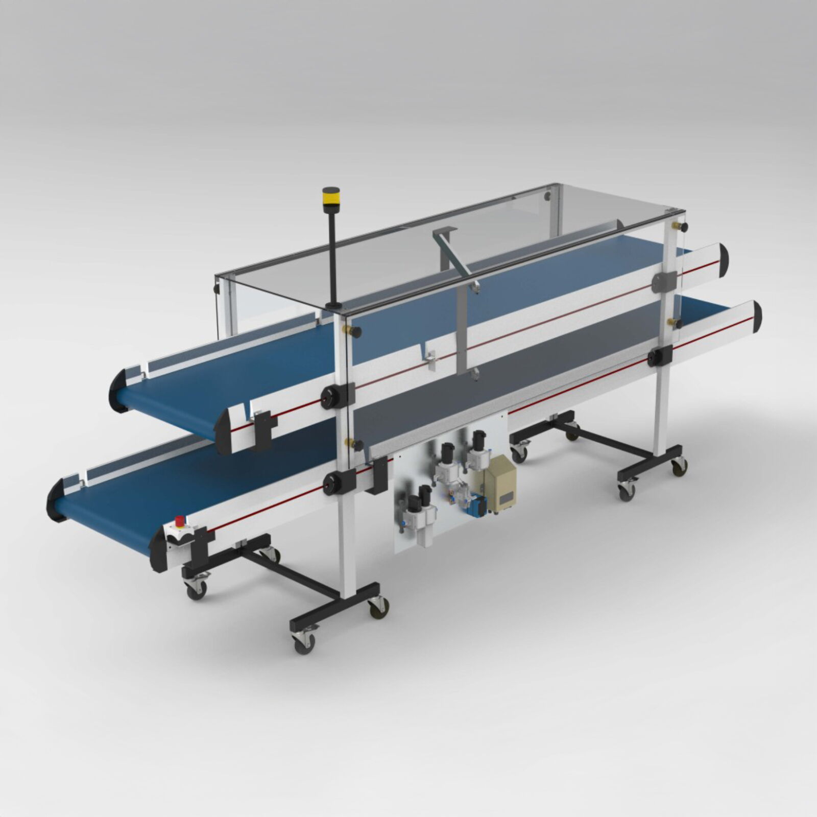 Multi-level conveyor belt