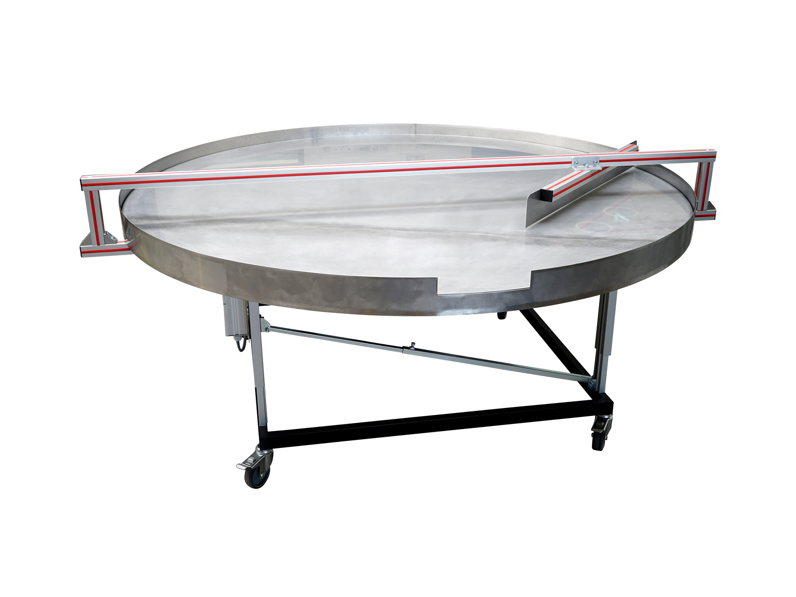 Drehspeichertisch Ø2000mm mit fahrbarem Untergestell